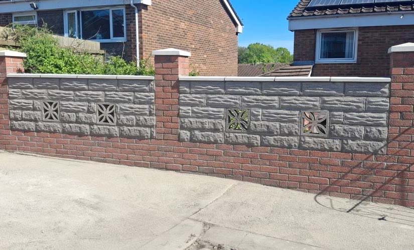Garden wall after