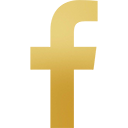 Gold facebook icon