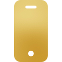 Gold phone icon