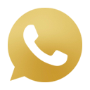 Gold whatsapp icon